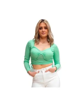 CROP TOP ΜΕ ΜΑΚΡΥ ΜΑΝΙΚΙ