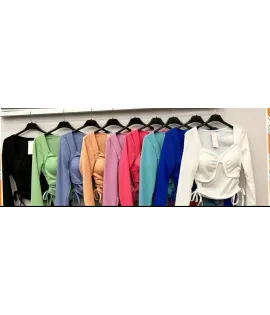 CROP TOP ΜΕ ΜΑΚΡΥ ΜΑΝΙΚΙ